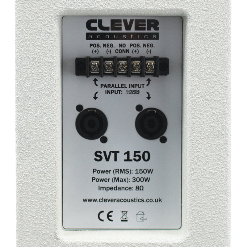 Clever Acoustics SVT 150 White Speaker - Alternate View 4