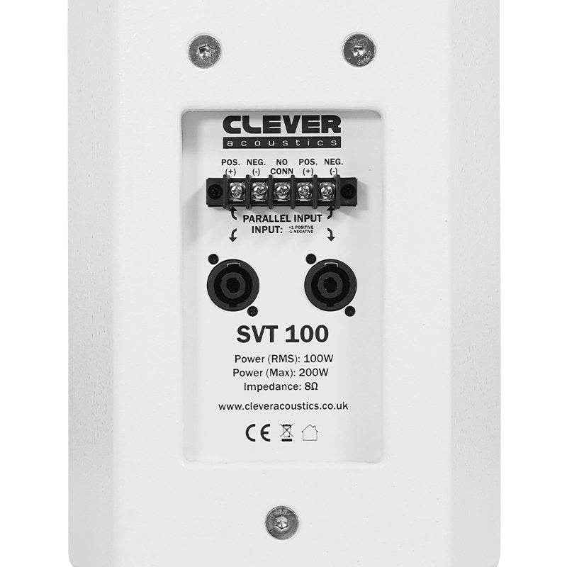 Clever Acoustics SVT 100 White Speaker - Alternate View 4