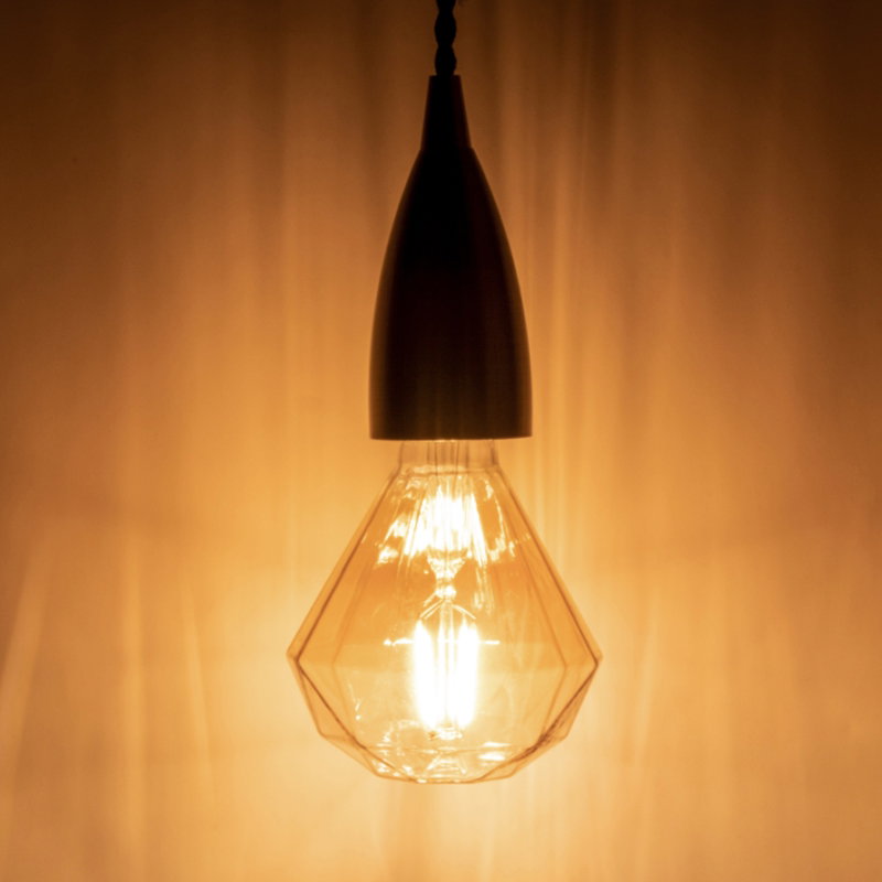 Prolite 4W Dimmable LED Diamond Filament Lamp 1800K ES - Alternate View 1