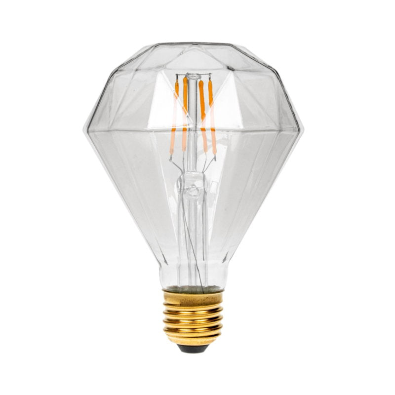 Prolite 4W Dimmable LED Diamond Filament Lamp 1800K ES - Back Panel and Connections