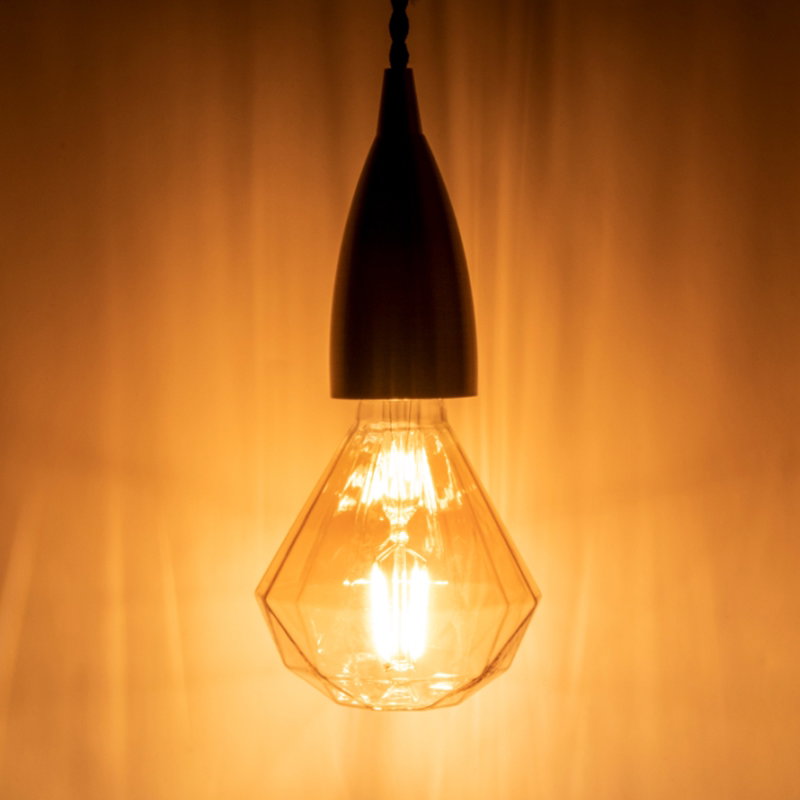 Prolite 4W Dimmable LED Diamond Gold Filament Lamp 1800K ES - Alternate View 3