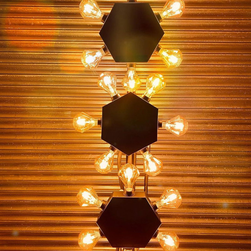 Prolite 4W Dimmable LED Diamond Gold Filament Lamp 1800K ES - Main View