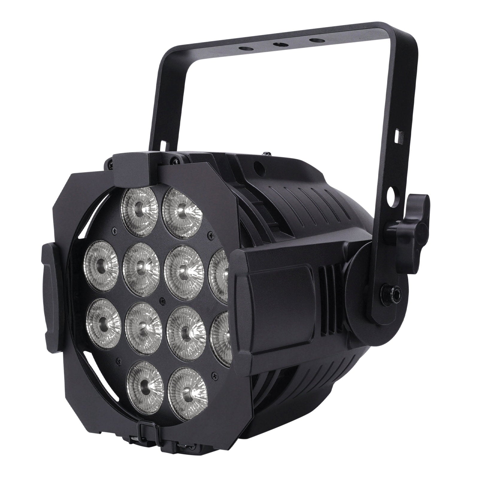 Elumen8 Alu Quad Par 64 MKII (12 x 10W 4-in-1 RGBW) - Back Panel and Connections