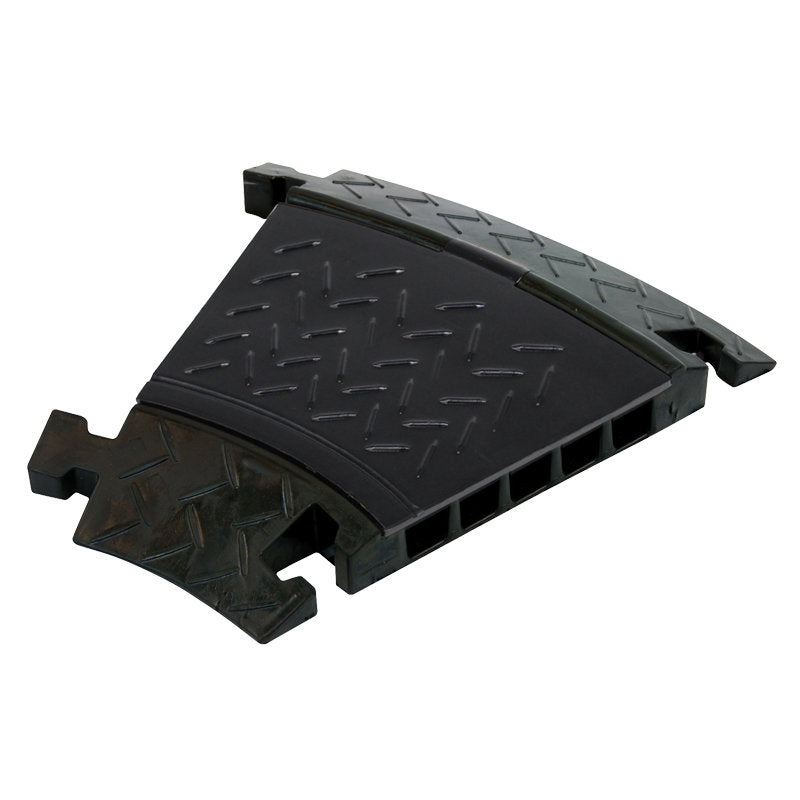 Elumen8 CP 535CB 5 Channel Cable Ramp 30 Degree Corner (Black Lid) - Main View