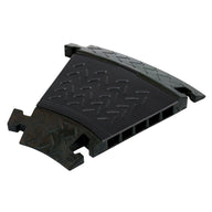 Elumen8 CP 535CB 5 Channel Cable Ramp 30 Degree Corner (Black Lid) - Main View