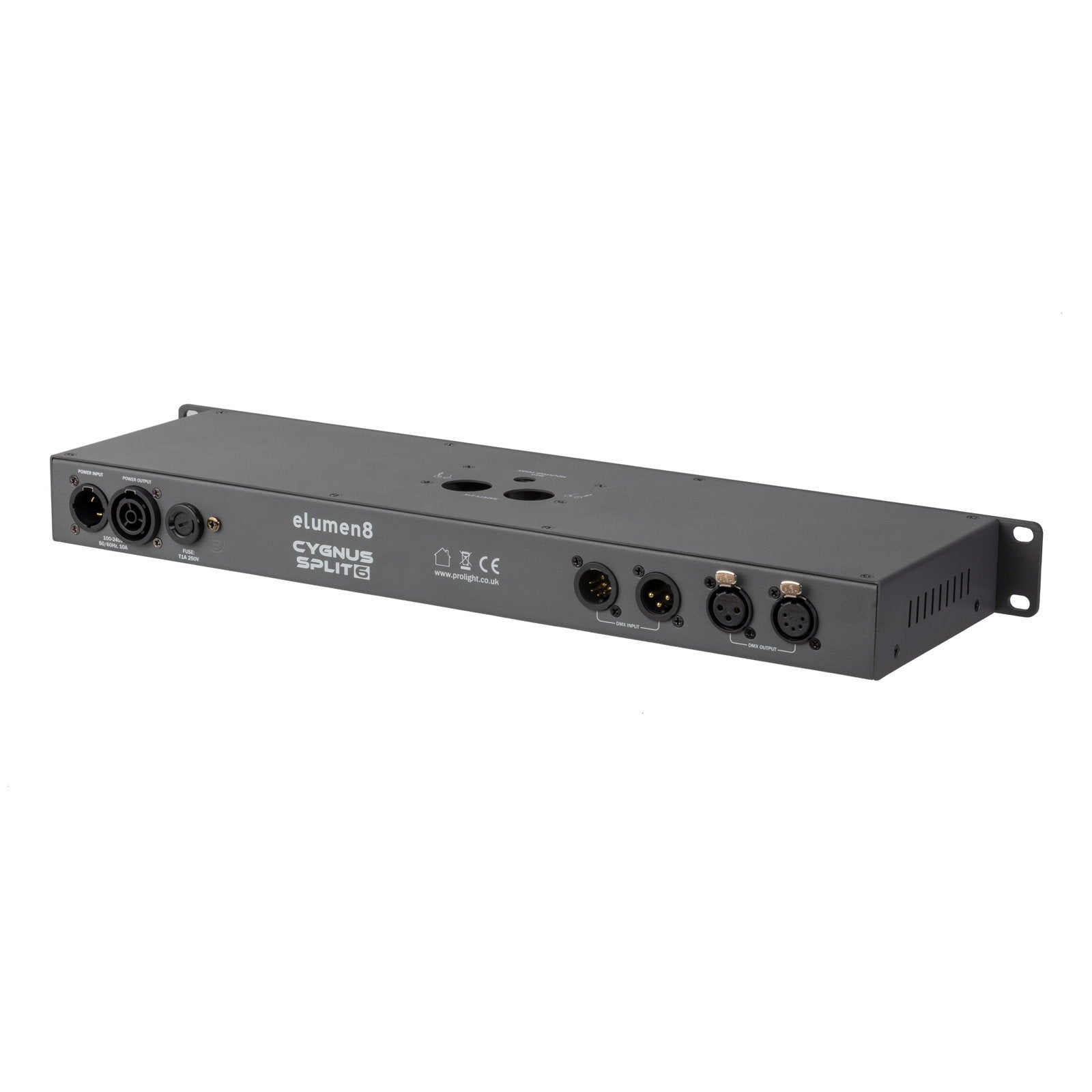 Elumen8 Cygnus SPLIT6 DMX Splitter - Back Panel and Connections
