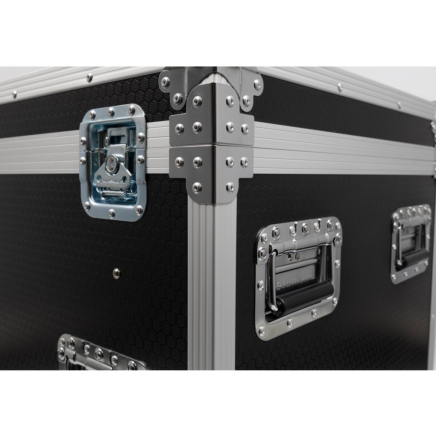 Elumen8 800mm Road Trunk With Trays Flight Case - Back Panel and Connections