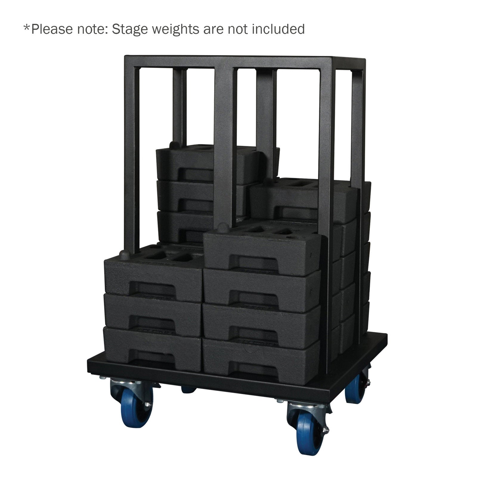 Elumen8 Stage Weight Trolley - Back Panel and Connections