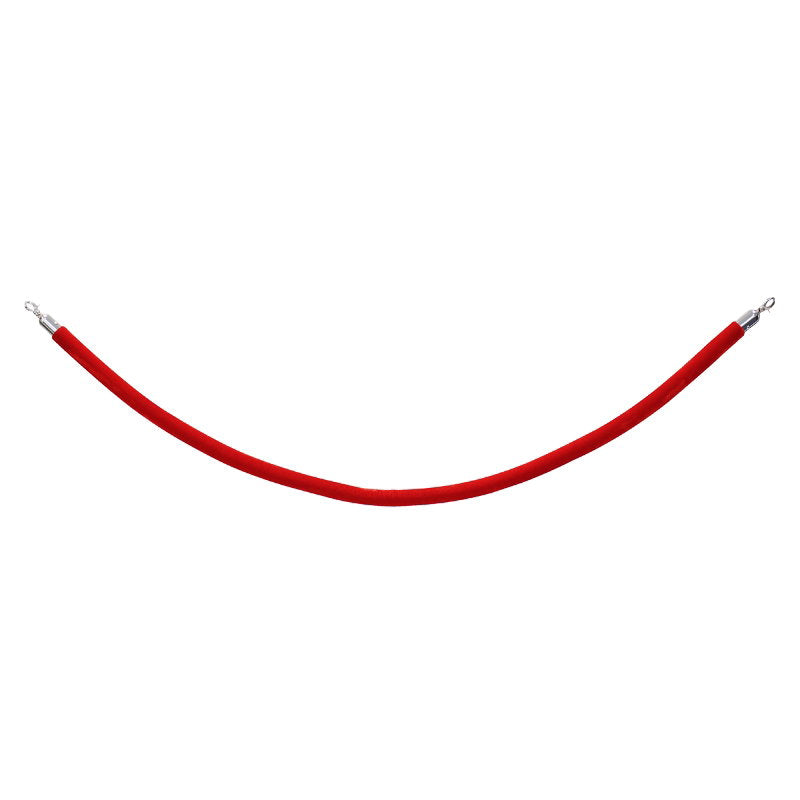 Elumen8 Chrome Barrier Rope Red Velvet - Back Panel and Connections
