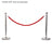 Elumen8 Chrome Barrier Rope Red Velvet - Main View