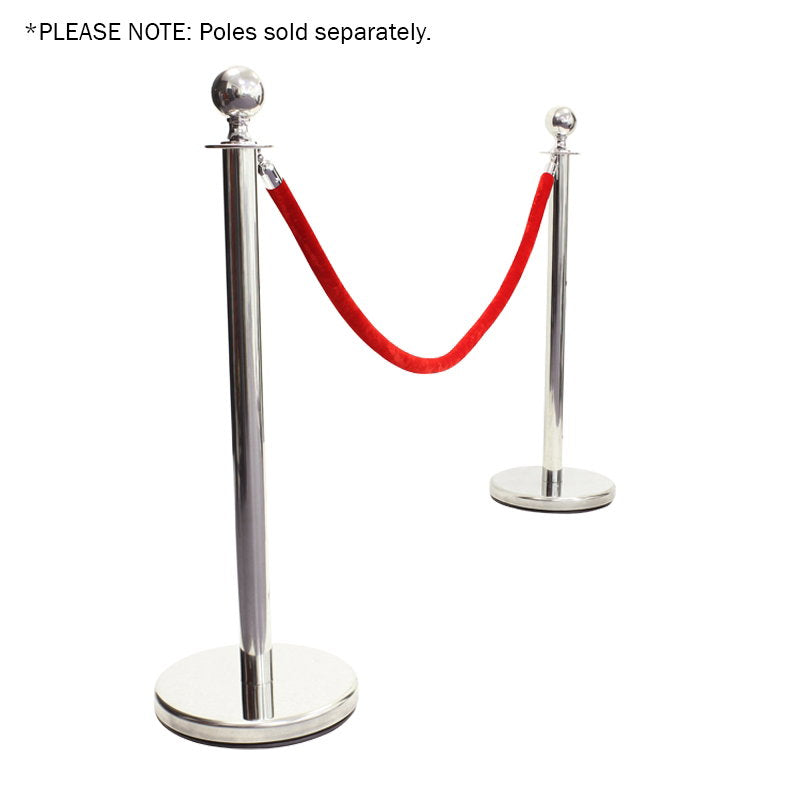 Elumen8 Chrome Barrier Rope Red Velvet - Alternate View 1