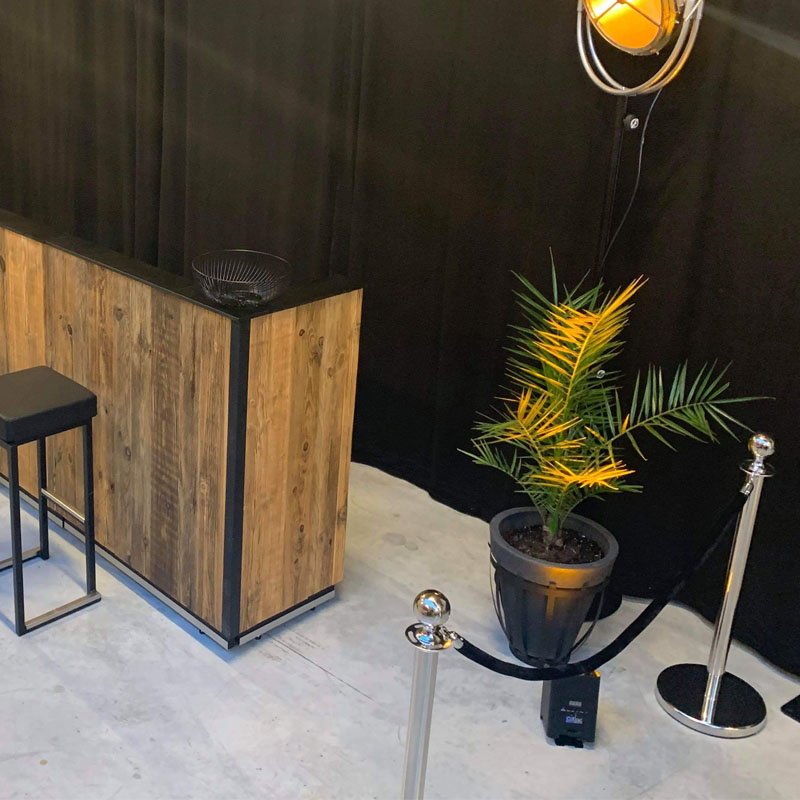 Elumen8 Chrome Barrier Rope Black Velvet - Alternate View 1