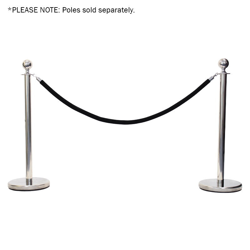 Elumen8 Chrome Barrier Rope Black Velvet - Alternate View 3