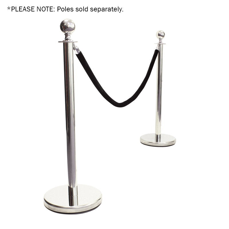 Elumen8 Chrome Barrier Rope Black Velvet - Alternate View 4