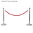 Elumen8 Chrome Barrier Rope Red Twisted - Alternate View 1
