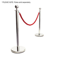 Elumen8 Chrome Barrier Rope Red Twisted - Main View