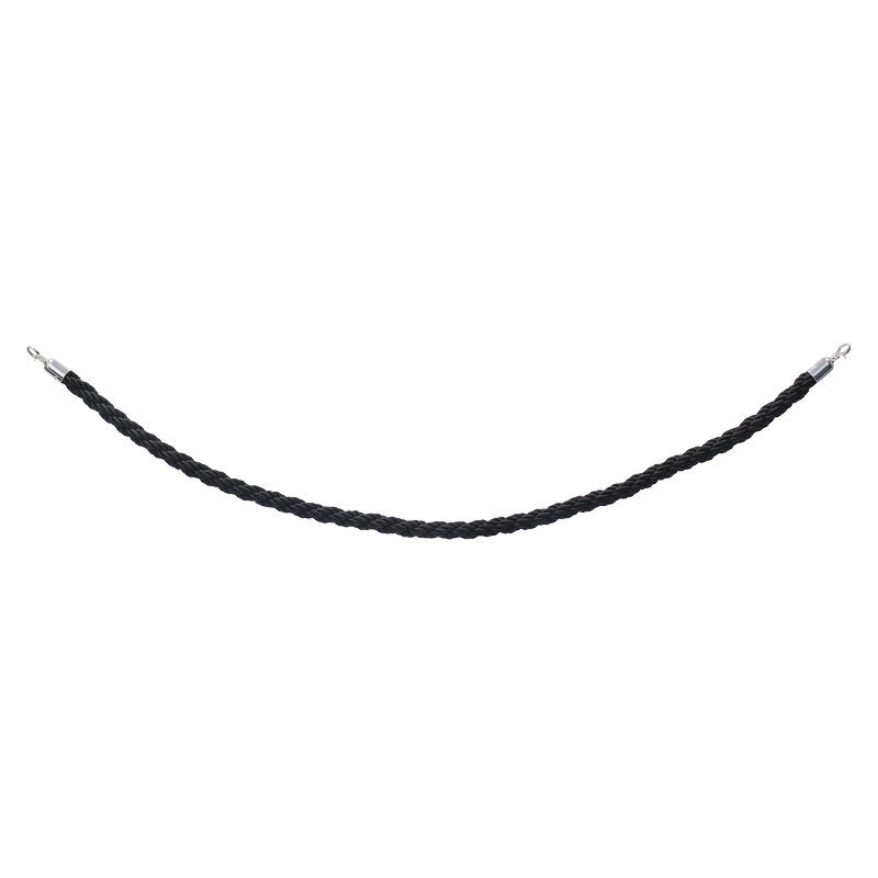 Elumen8 Chrome Barrier Rope Black Twisted - Back Panel and Connections