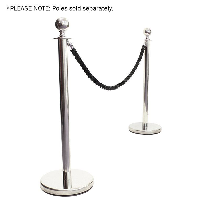Elumen8 Chrome Barrier Rope Black Twisted - Alternate View 1