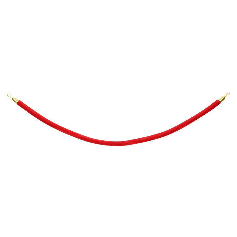 Elumen8 Gold Barrier Rope Red Velvet - Back Panel and Connections