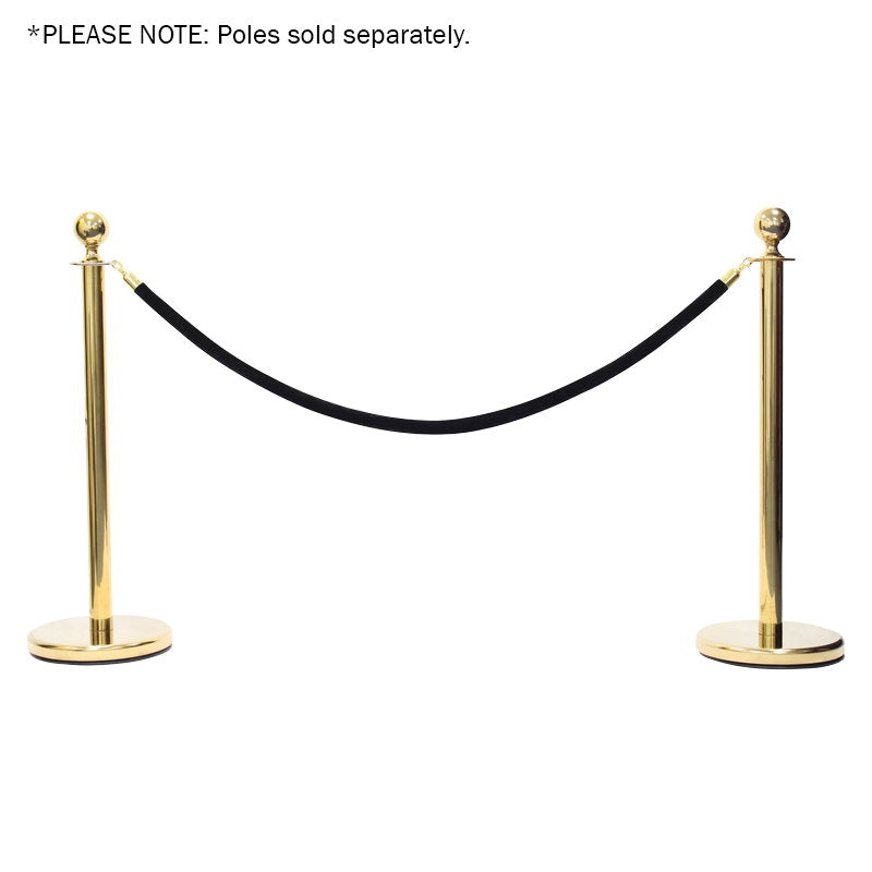 Elumen8 Gold Barrier Rope Black Velvet - Main View