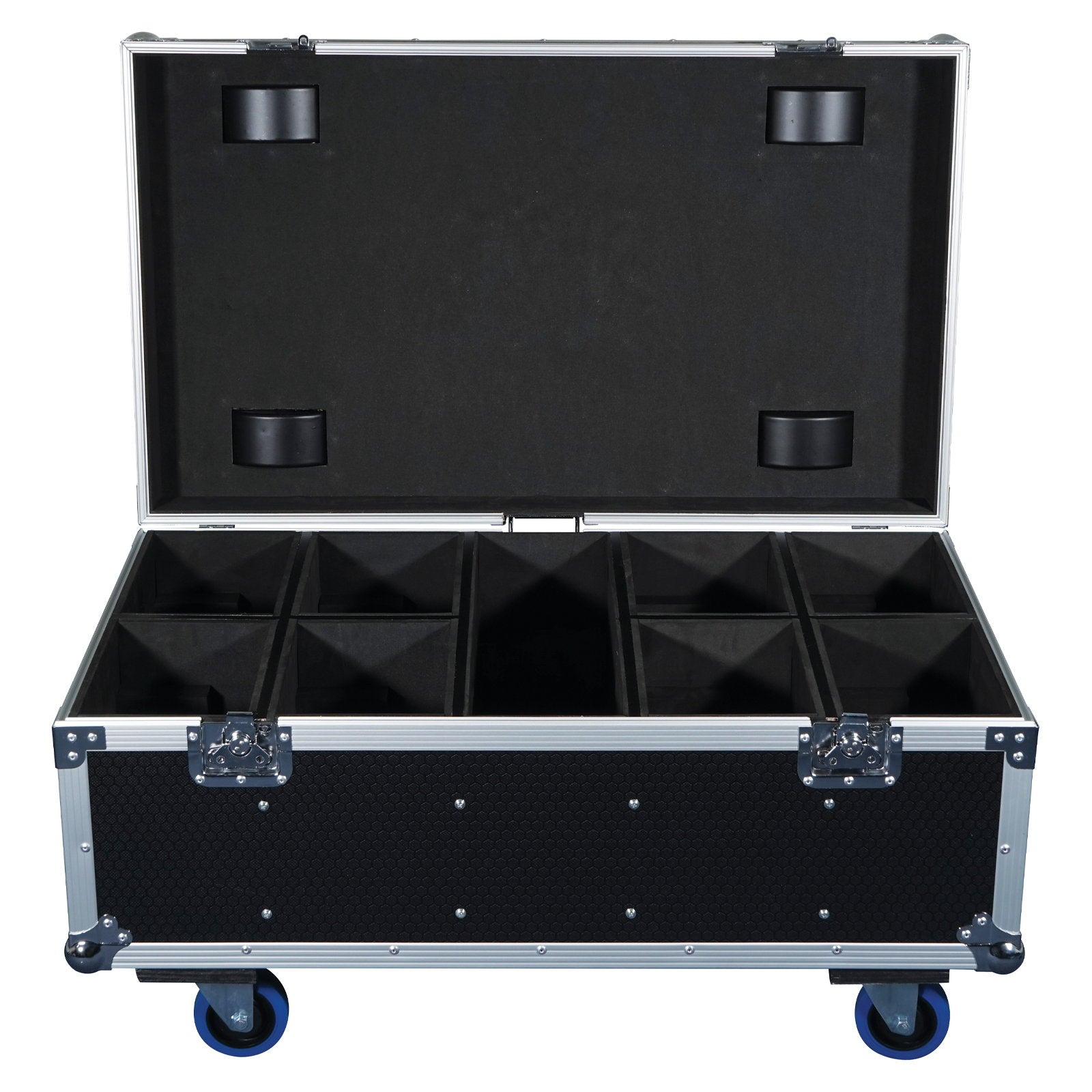 Elumen8 8 Way Spectra Par 7Q8/6HEX10/12T3 Flight Case - Back Panel and Connections