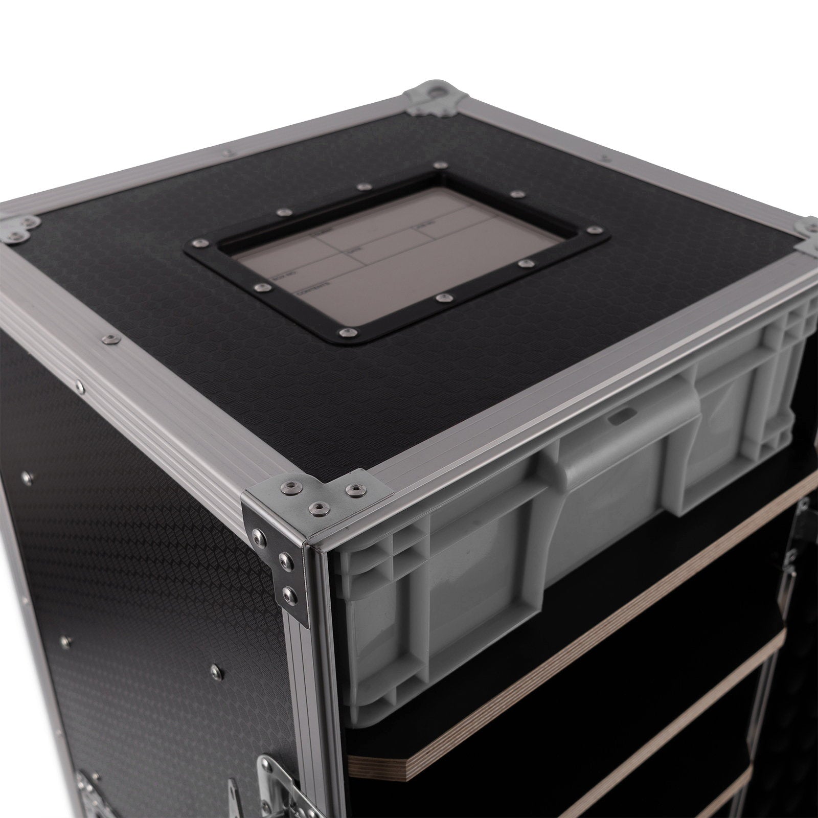 Elumen8 6 Drawer Storage Flight Case - Back Panel and Connections