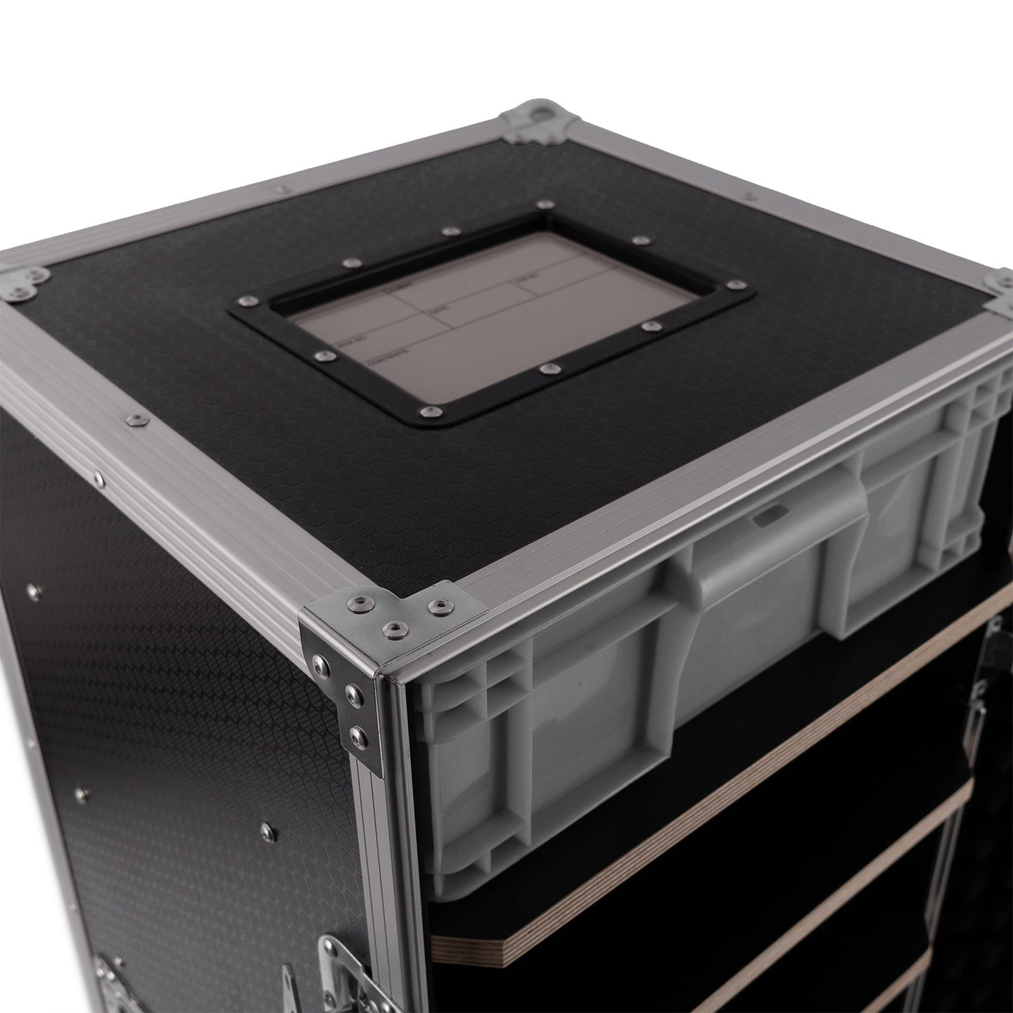 Elumen8 6 Drawer Storage Flight Case - Back Panel and Connections