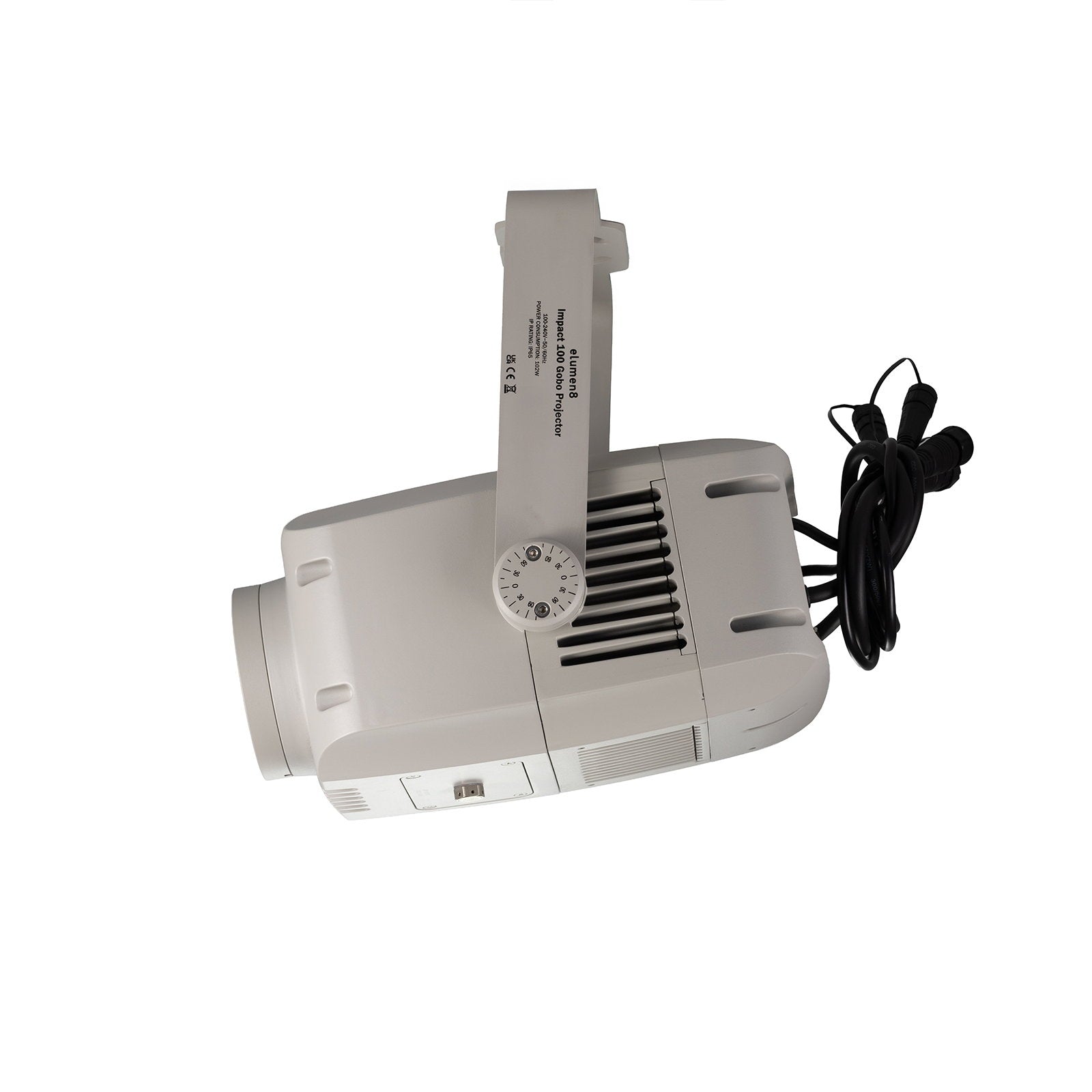 Elumen8 Impact 100 INSTALL IP65 Gobo Projector - Back Panel and Connections