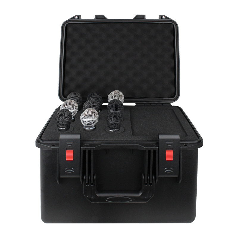 Elumen8 Rock Box 9 Microphone Case - Back Panel and Connections