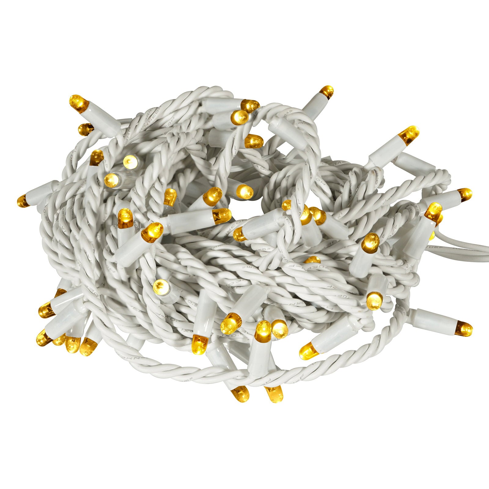 Elumen8 White Rubber Connectable Dimmable LED String Lights Warm White 10m - Back Panel and Connections