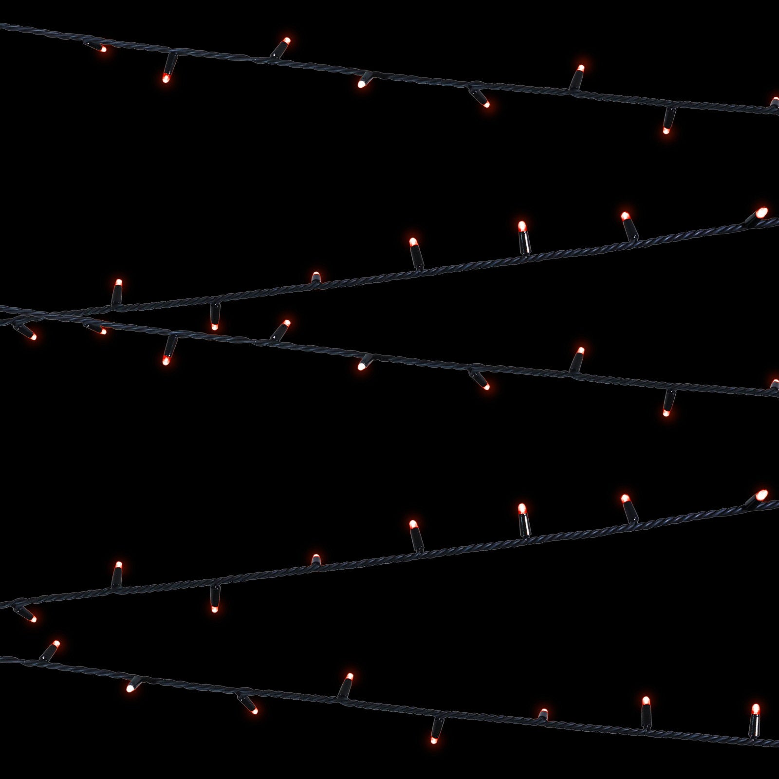 Elumen8 Rubber Connectable Dimmable LED String Lights Red 10m - Main View