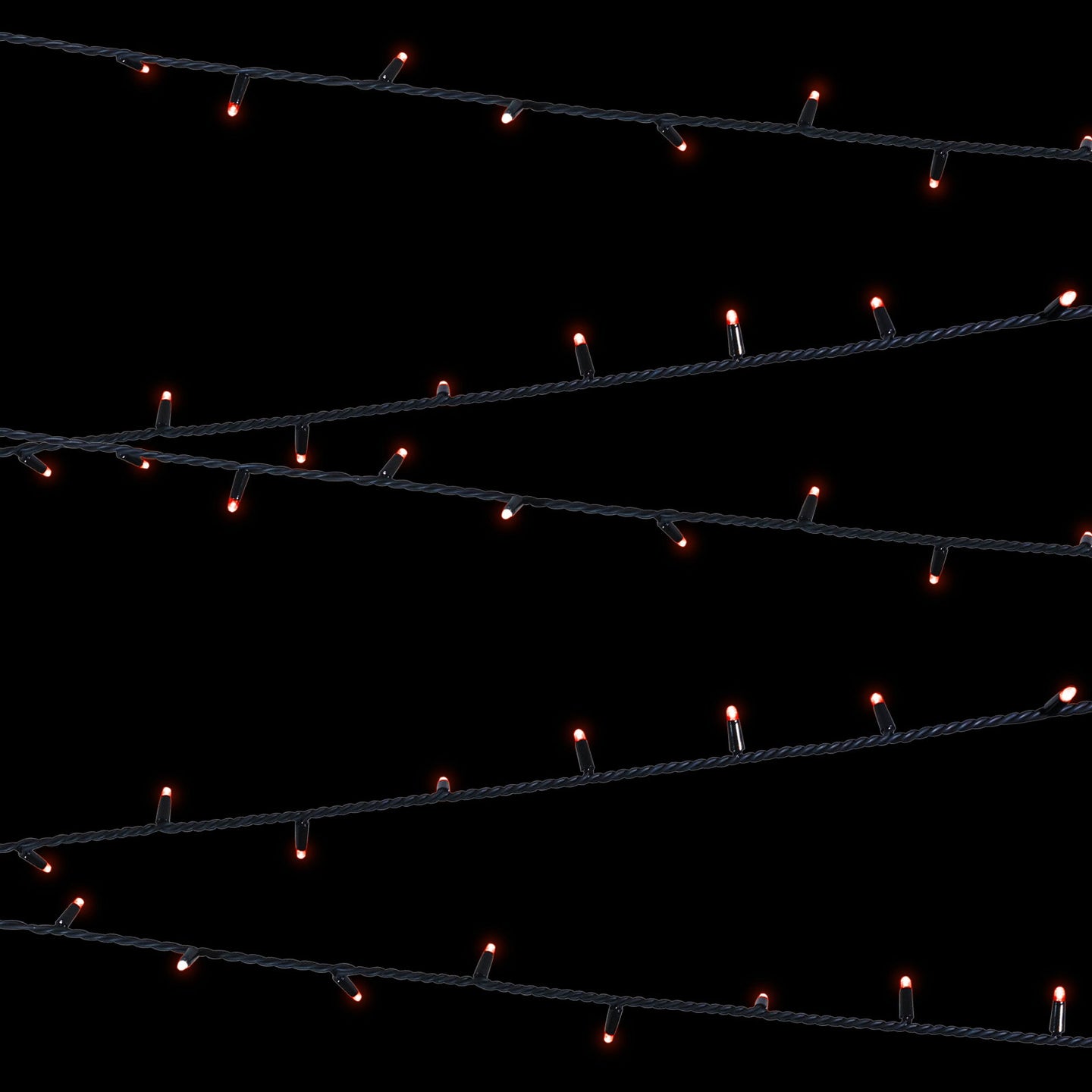 Elumen8 Rubber Connectable Dimmable LED String Lights Red 10m - Main View