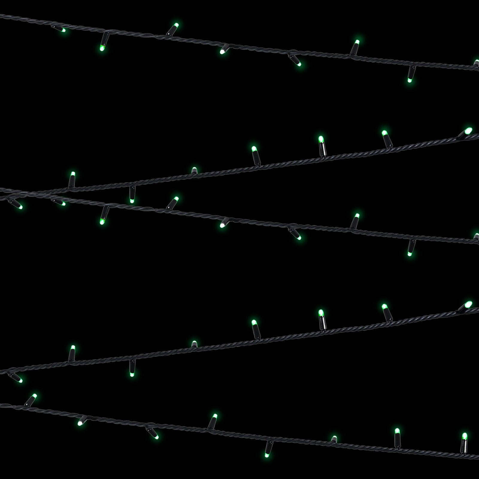 Elumen8 Rubber Connectable Dimmable LED String Lights Green 20m - Main View