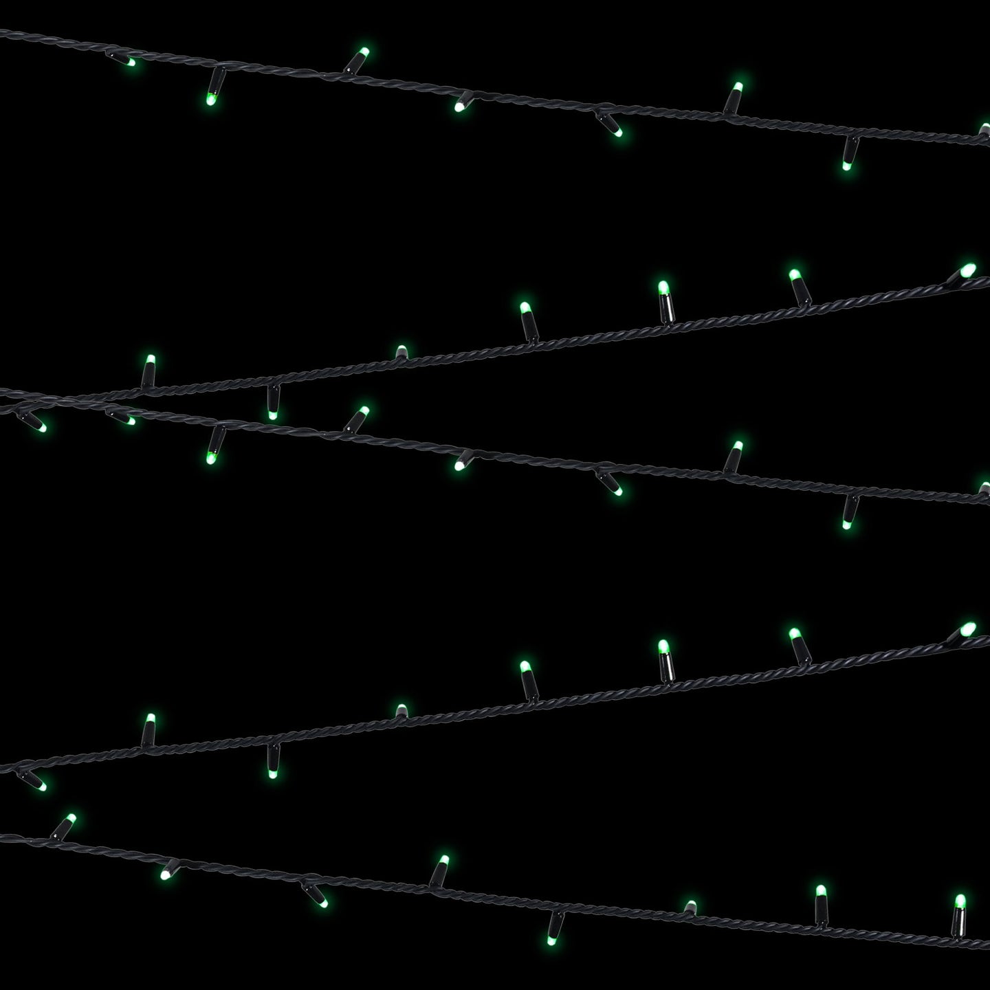 Elumen8 Rubber Connectable Dimmable LED String Lights Green 20m - Main View