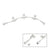 Elumen8 White String/Net Lights Adaptor Cable - 1 In 3 Out 0.4m - Main View