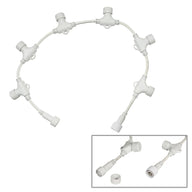 Elumen8 White String/Net Lights Adaptor Cable - 1 In 6 Out 0.7m - Main View
