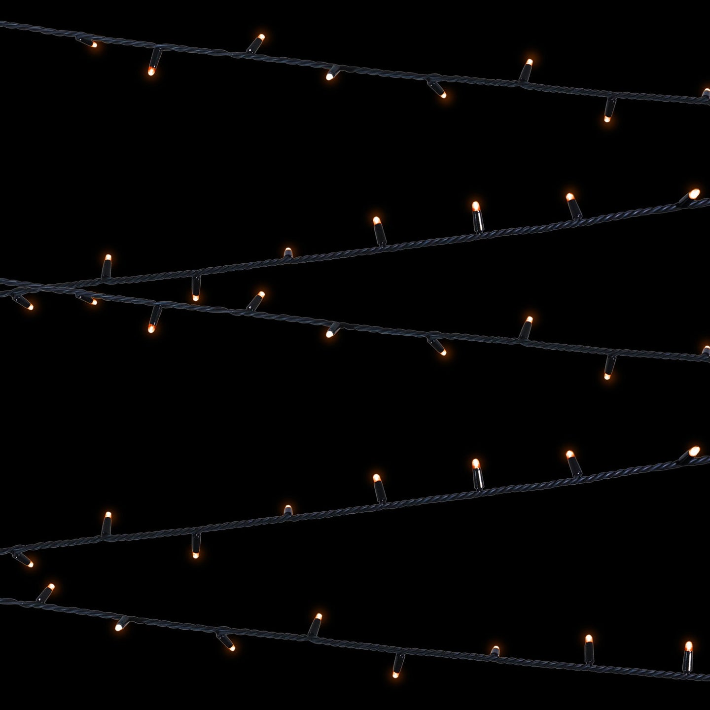 Elumen8 Rubber Connectable Dimmable LED String Lights Orange 10m - Main View