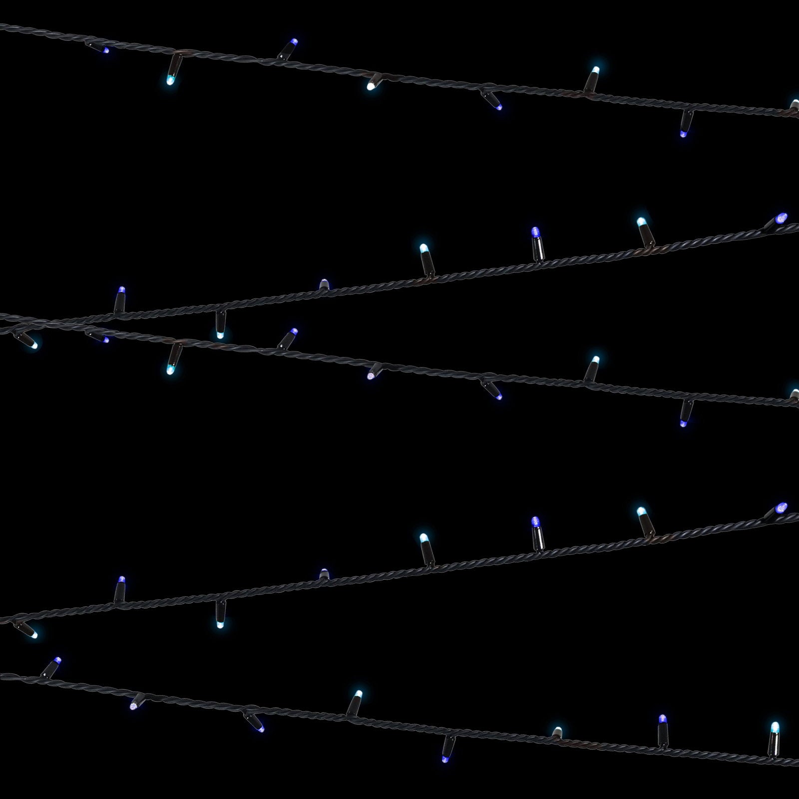Elumen8 Rubber Connectable Dimmable LED String Lights Blue/Cool White 20m - Alternate View 1