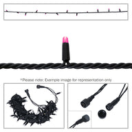 Elumen8 Rubber Connectable Dimmable LED String Lights Pink 20m - Main View