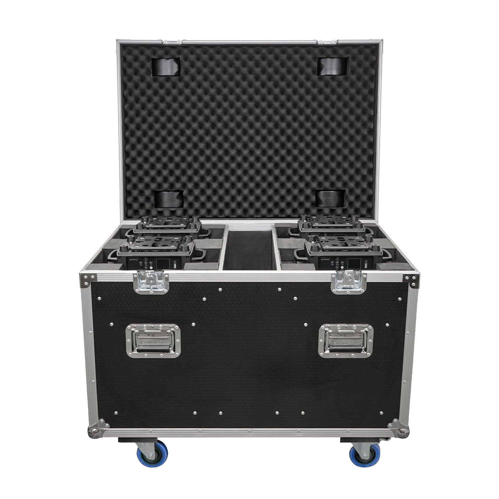 Elumen8 4 Way Evora 200 Hybrid Flight Case - Back Panel and Connections