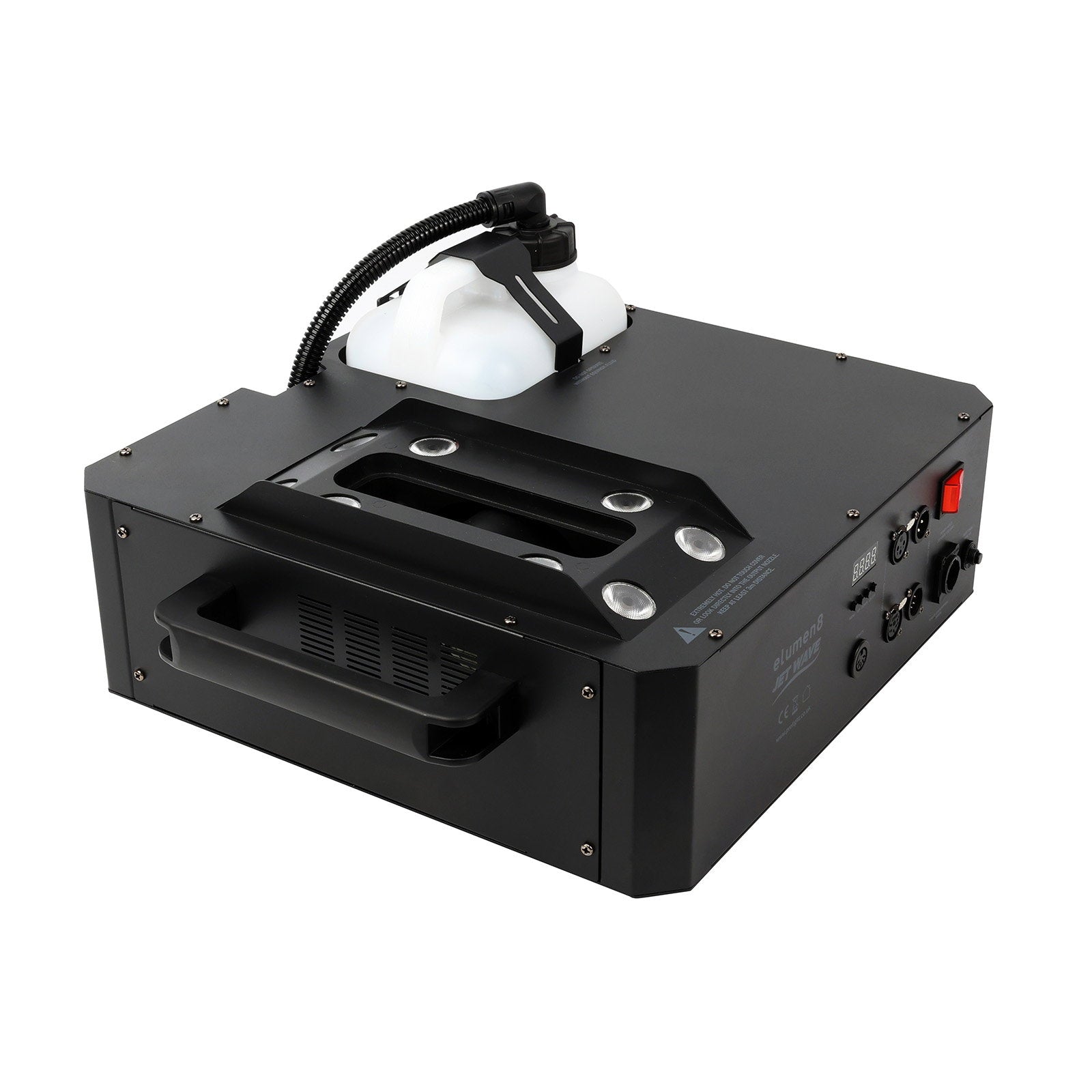 Elumen8 Jet Wave Vertical Fog Machine - Back Panel and Connections