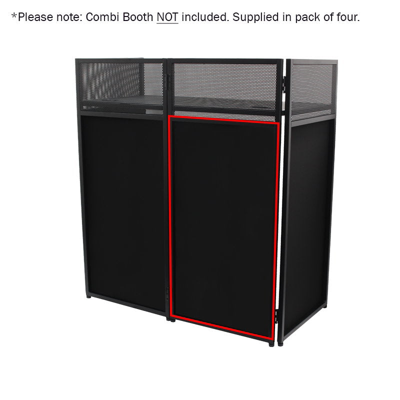 Equinox Combi Booth System Replacement Black Lycra Set (4 Panels) - Main View