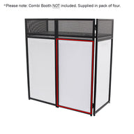 Equinox Combi Booth System Replacement White Lycra Set (4 Panels) - Main View
