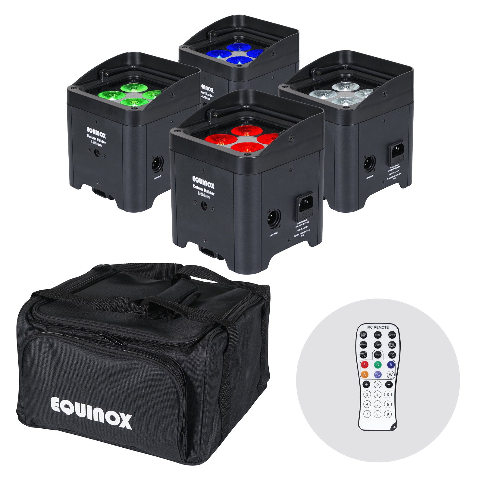 Equinox Colour Raider Lithium Battery Uplighter Pack - Alternate View 5