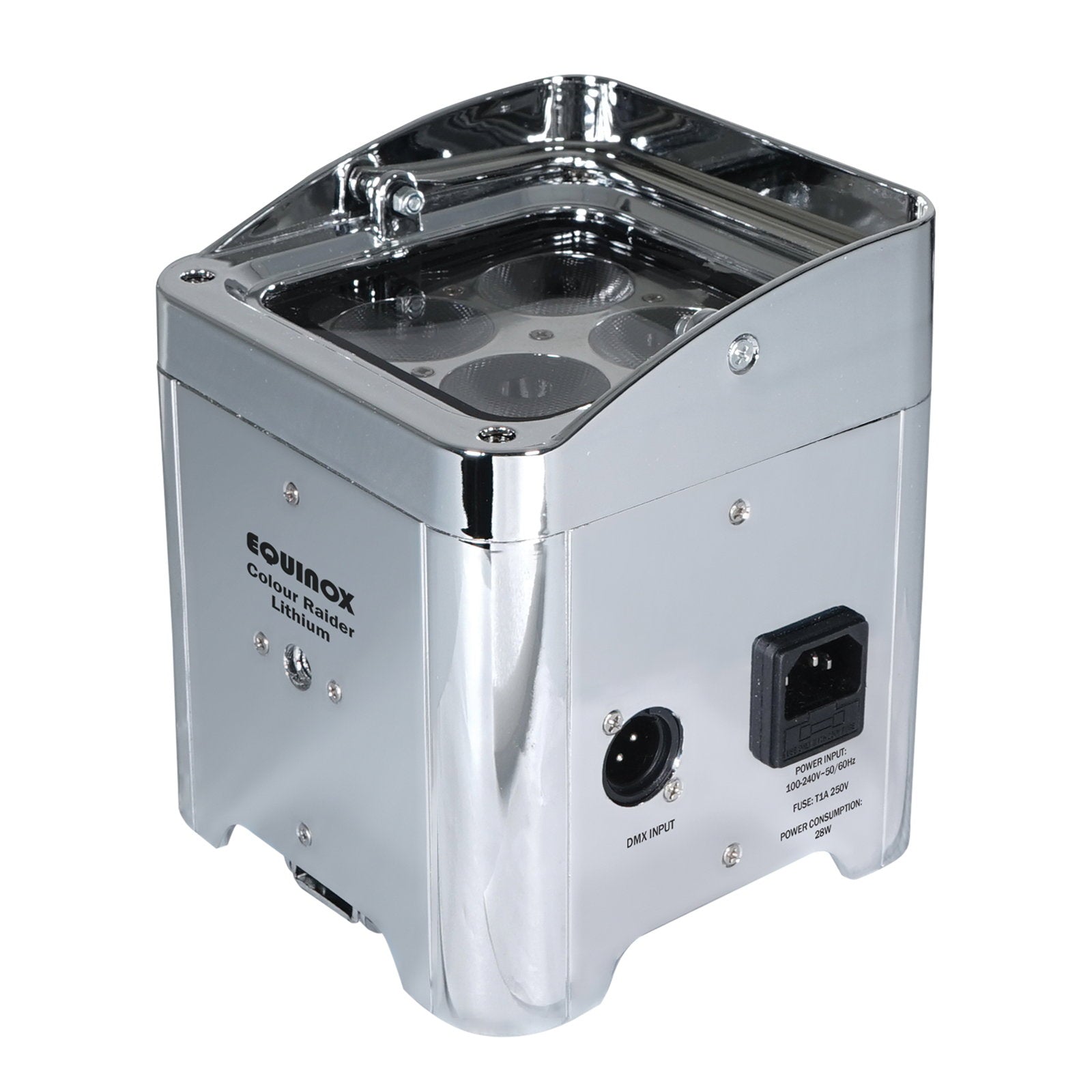 Equinox Colour Raider Lithium Battery Uplighter Pack (Chrome Housing) - Alternate View 3
