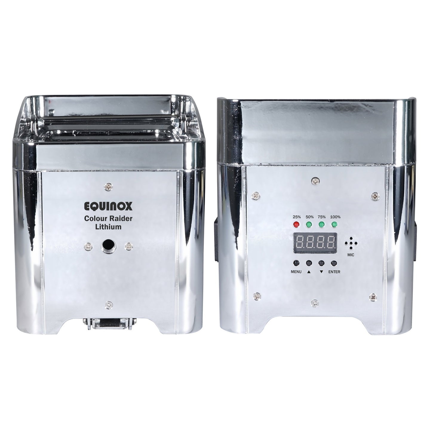 Equinox Colour Raider Lithium Battery Uplighter Pack (Chrome Housing) - Alternate View 4