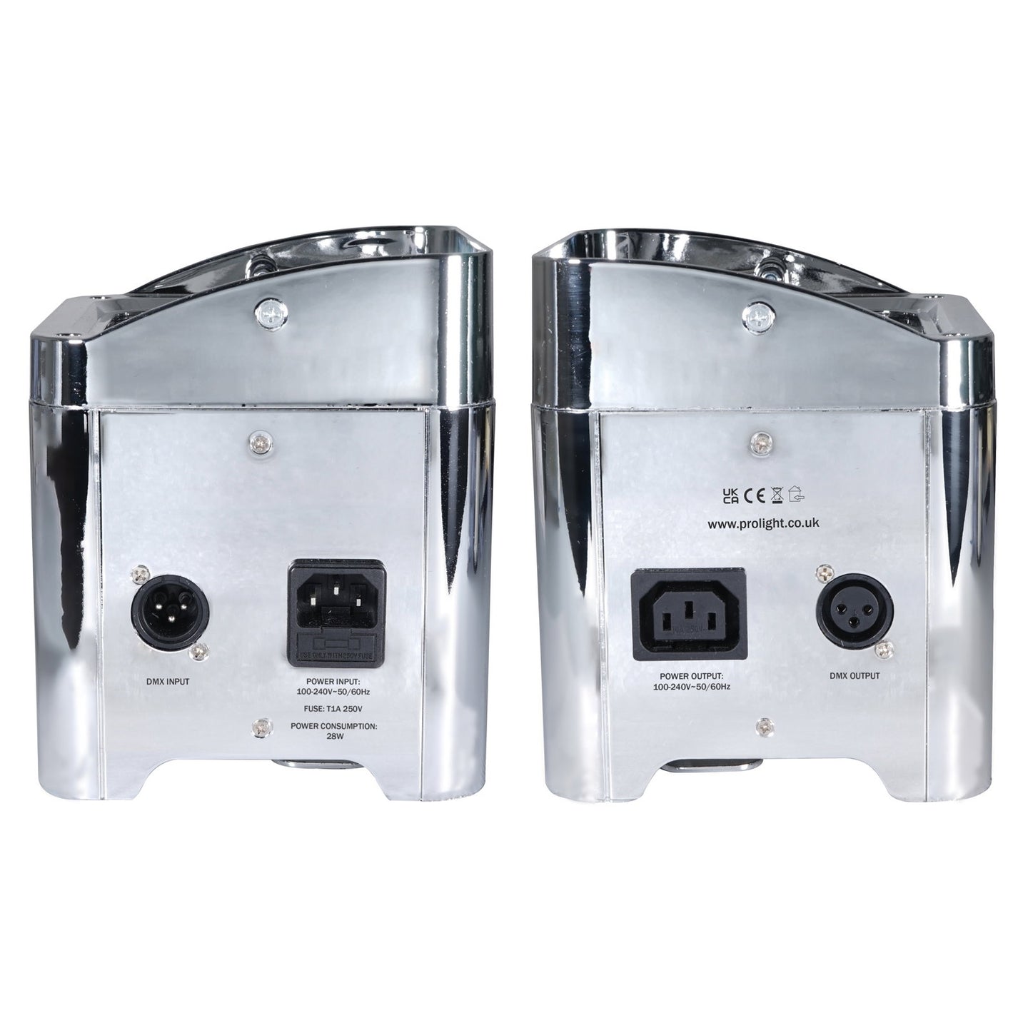 Equinox Colour Raider Lithium Battery Uplighter Pack (Chrome Housing) - Alternate View 5
