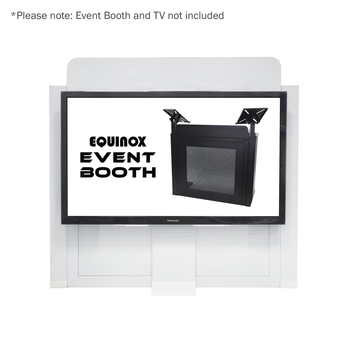 Equinox Event Booth White TV Bracket - Alternate View 1