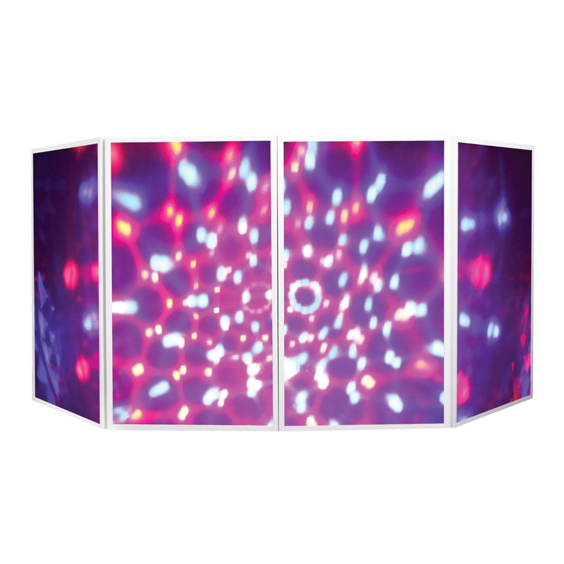 Equinox Foldable DJ Screen White MKII - Back Panel and Connections