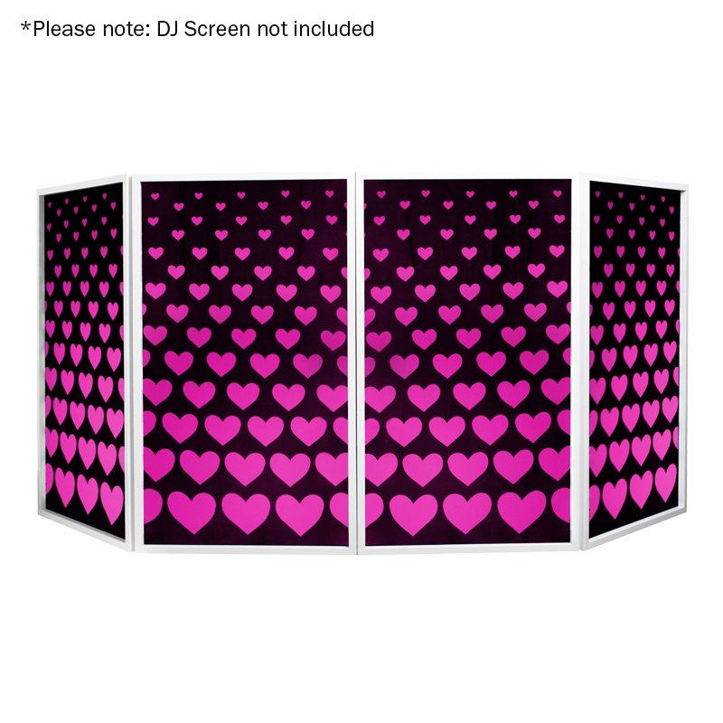 Equinox DJ Screen Heart Design Lycra (4 Pack) - Alternate View 3